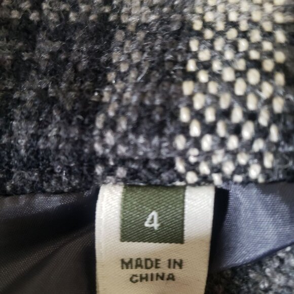 Eddie Bauer Womens Plaid Wool Blend Skirt Size 4 Dark Academia Preppy Classic - Picture 6 of 8